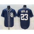 San Diego Padres #23 Fernando Tatis Jr. Navy Cool Base Stitched Baseball Jersey