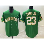 San Diego Padres #23 Fernando Tatis Jr Green Cool Base Stitched Baseball Jersey