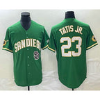 San Diego Padres #23 Fernando Tatis Jr Green Cool Base Stitched Baseball Jersey