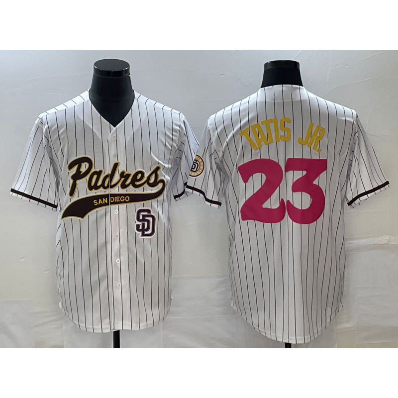 San Diego Padres #23 Fernando Tatis Jr White NEW 2023 City Connect Cool Base Stitched Baseball Jersey