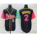 San Diego Padres #2 Xander Bogaerts Black NEW 2023 City Connect Cool Base Stitched Base Stitched Baseball Jersey
