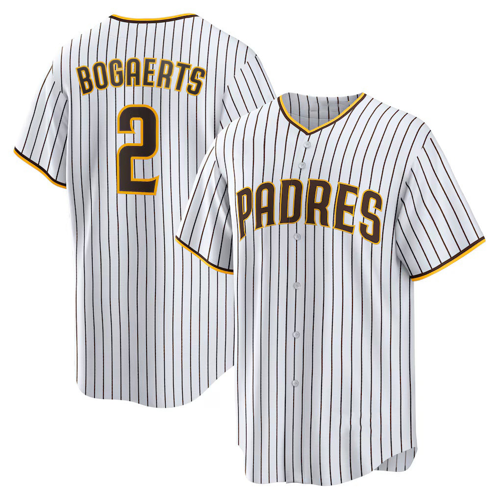 San Diego Padres #2 Xander Bogaerts White Number NEW 2023 City Connect Cool Base Stitched Baseball Jersey