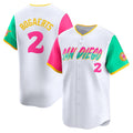 San Diego Padres #2 Xander Bogaerts White City Connect Limited Player Baseball Jersey