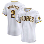 San Diego Padres #2 Xander Bogaerts White Home Elite Baseball Jersey