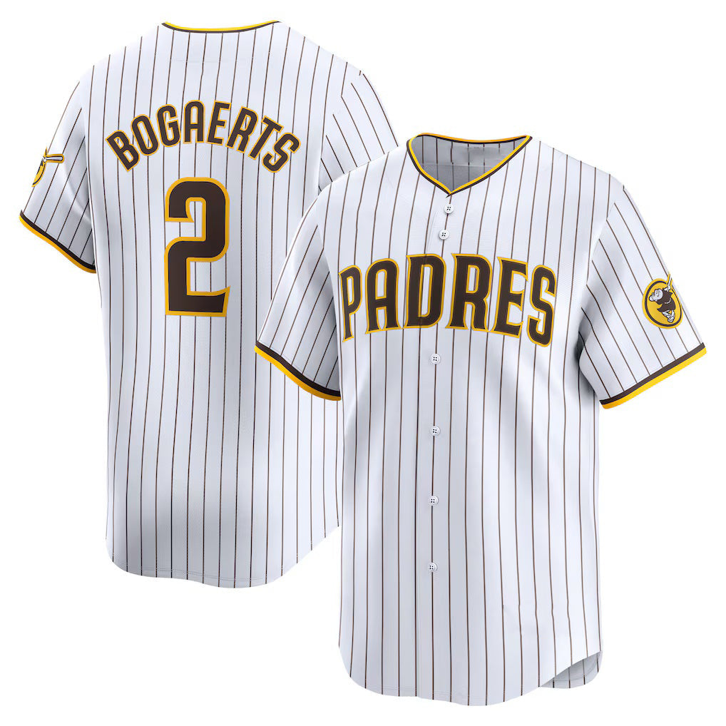 San Diego Padres #2 Xander Bogaerts White Home Limited Player Baseball Jersey