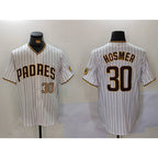 San Diego Padres #30 Eric Hosmer White Stitched Cool Baseball Jersey