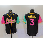 San Diego Padres #3 Jackson Merrill Black NEW 2023 City Connect Cool Base Stitched Baseball Jersey
