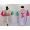 San Diego Padres #3 Jackson Merrill White NEW 2023 City Connect Cool Base Stitched Baseball Jersey