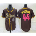 San Diego Padres #44 Joe Musgrove Brown NEW 2023 City Connect Cool Base Stitched Baseball Jersey