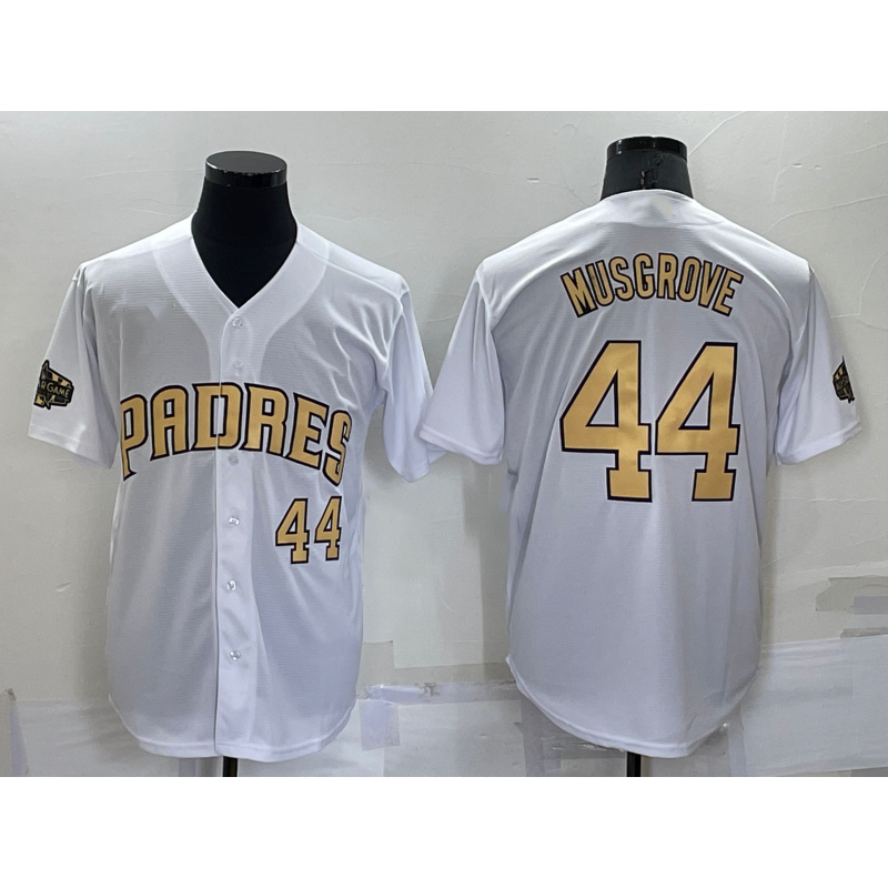 San Diego Padres #44 Joe Musgrove Number White 2022 All Star Stitched Cool Baseball Jersey