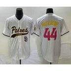 San Diego Padres #44 Joe Musgrove White Pinstripe 2023 City Connect Cool Base Stitched Baseball Jersey