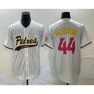 San Diego Padres #44 Joe Musgrove White Pinstripe 2023 City Connect Cool Base Stitched Baseball Jersey