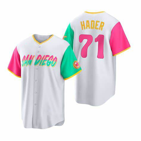 San Diego Padres #71 Josh Hader White 2022 City Connect Cool Base Stitched Baseball Jersey