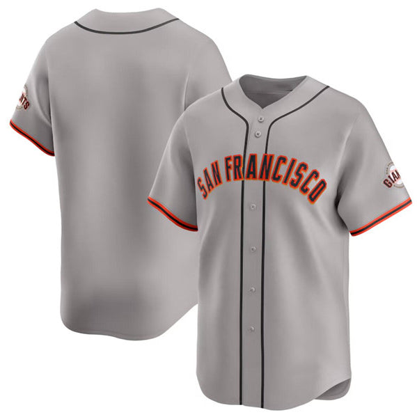 San Francisco Giants Blank Gray Away Limited Stitched Baseball Jersey