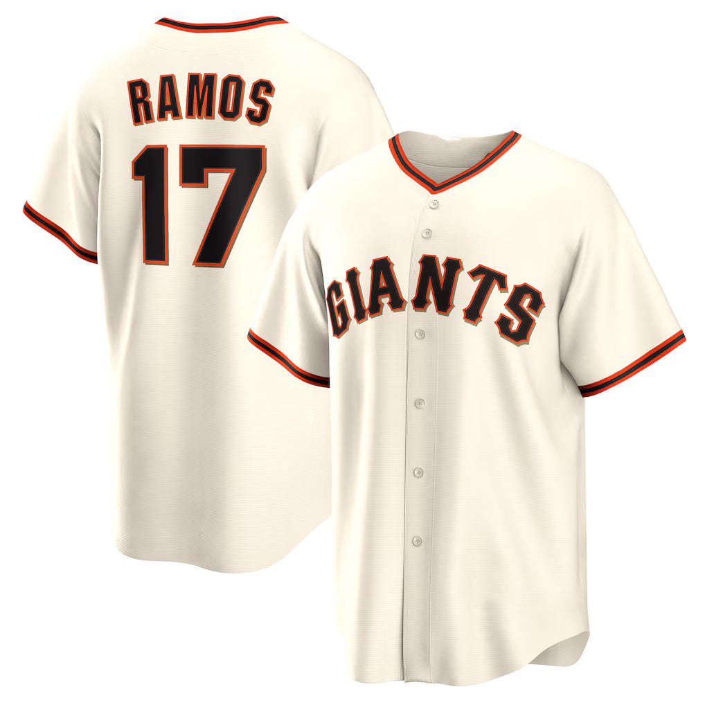 San Francisco Giants #17 Heliot Ramos Cream Home Replica Baseball Jersey