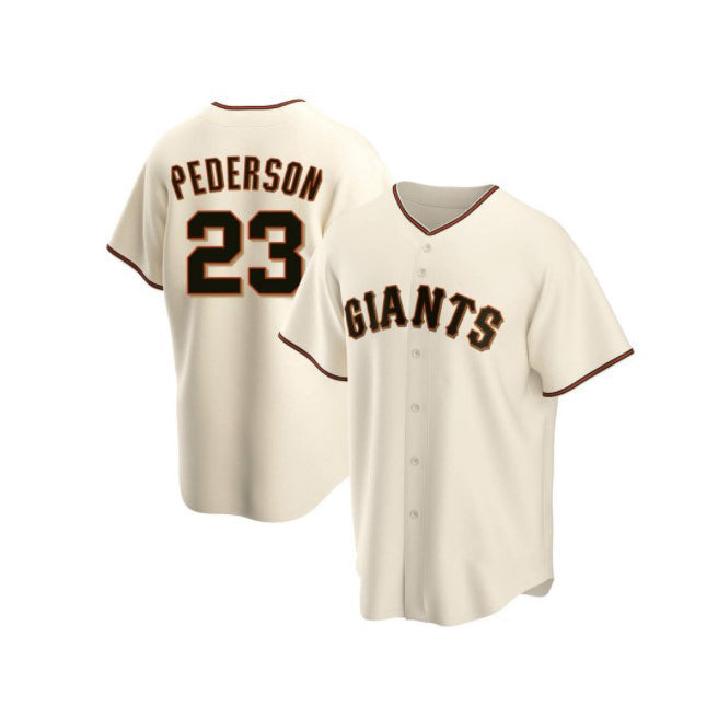 San Francisco Giants #23 Joc Pederson Cream Home Baseball Jersey
