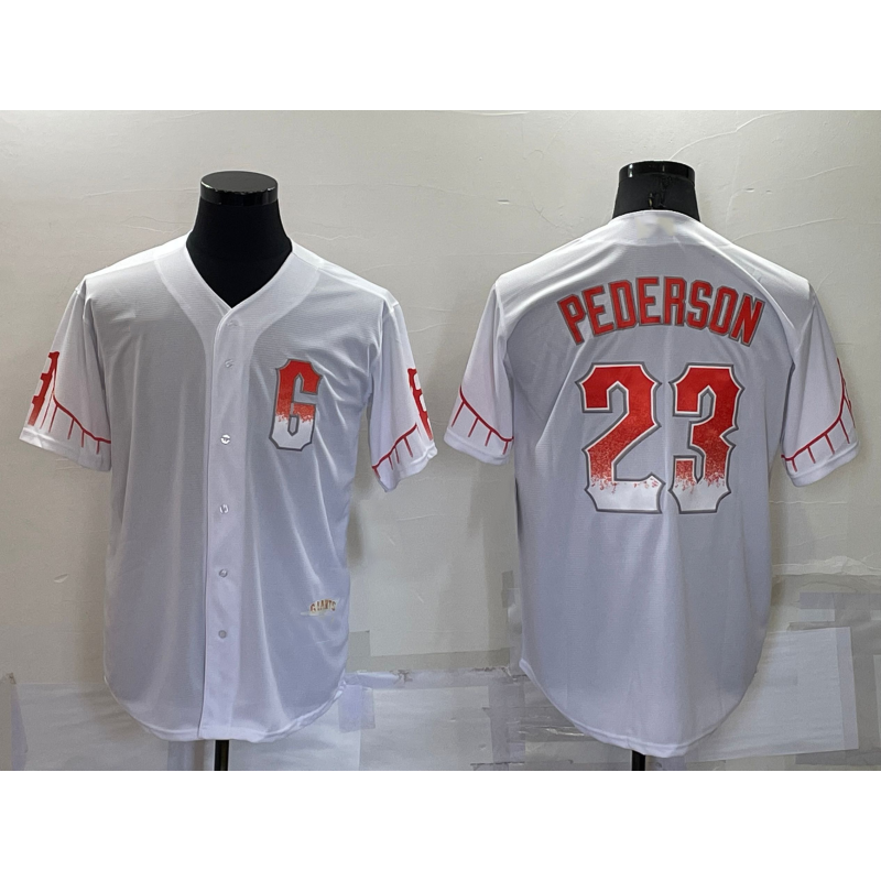 San Francisco Giants #23 Joc Pederson White 2021 City Connect Stitched Cool Baseball Jersey
