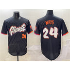 San Francisco Giants #24 Willie Mays Anthracite 2025 City Connect Limited Stitched Baseball Jersey