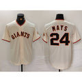 San Francisco Giants #24 Willie Mays Cream 2024 Home Limited Stitched Baseball Jersey