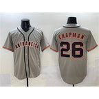 San Francisco Giants #26 Matt Chapman Gray Cool Base Stitched Baseball Jersey