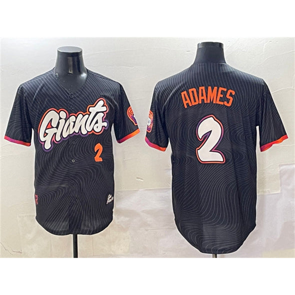 San Francisco Giants #2 Willy Adames Anthracite 2025 City Connect Limited Stitched Baseball Jersey