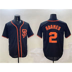 San Francisco Giants #2 Willy Adames Black Cool Base Stitched Baseball Jersey