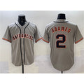 San Francisco Giants #2 Willy Adames Gray Cool Base Stitched Baseball Jersey