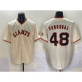 San Francisco Giants #48 Pablo Sandoval Cream 2024 Home Limited Stitched Baseball Jersey