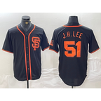 San Francisco Giants #51 Jung Hoo Lee Black With SF Stitched Cool Baseball Jersey