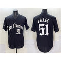 San Francisco Giants #51 Jung Hoo Lee Black 'Gothic Fog Edition' Vapor Premier Limited Stitched Baseball Jersey