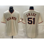 San Francisco Giants #51 Jung Hoo Lee Cream 2024 Home Limited Stitched Baseball Jersey