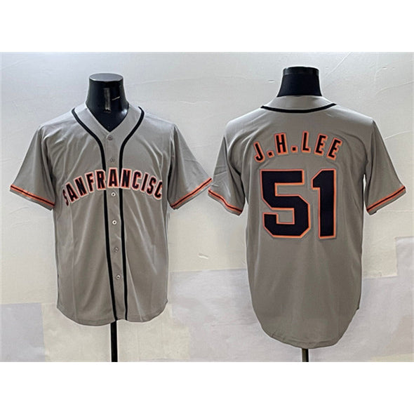 San Francisco Giants #51 Jung Hoo Lee Gray Cool Base Stitched Baseball Jersey