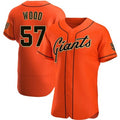 San Francisco Giants #57 Alex Wood Orange Flex Baseball Jersey