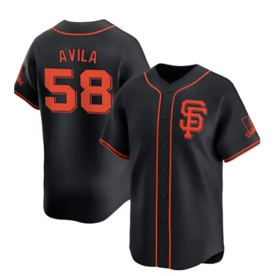 San Francisco Giants #58 Nick Avila Black 2024 Black AlternateLimited Stitched Baseball Jersey