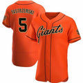 San Francisco Giants #5 Mike Yastrzemski Orange Flex Baseball Jersey