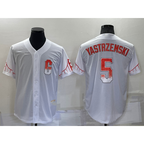 San Francisco Giants #5 Mike Yastrzemski White 2021 City Connect Stitched Cool Baseball Jersey