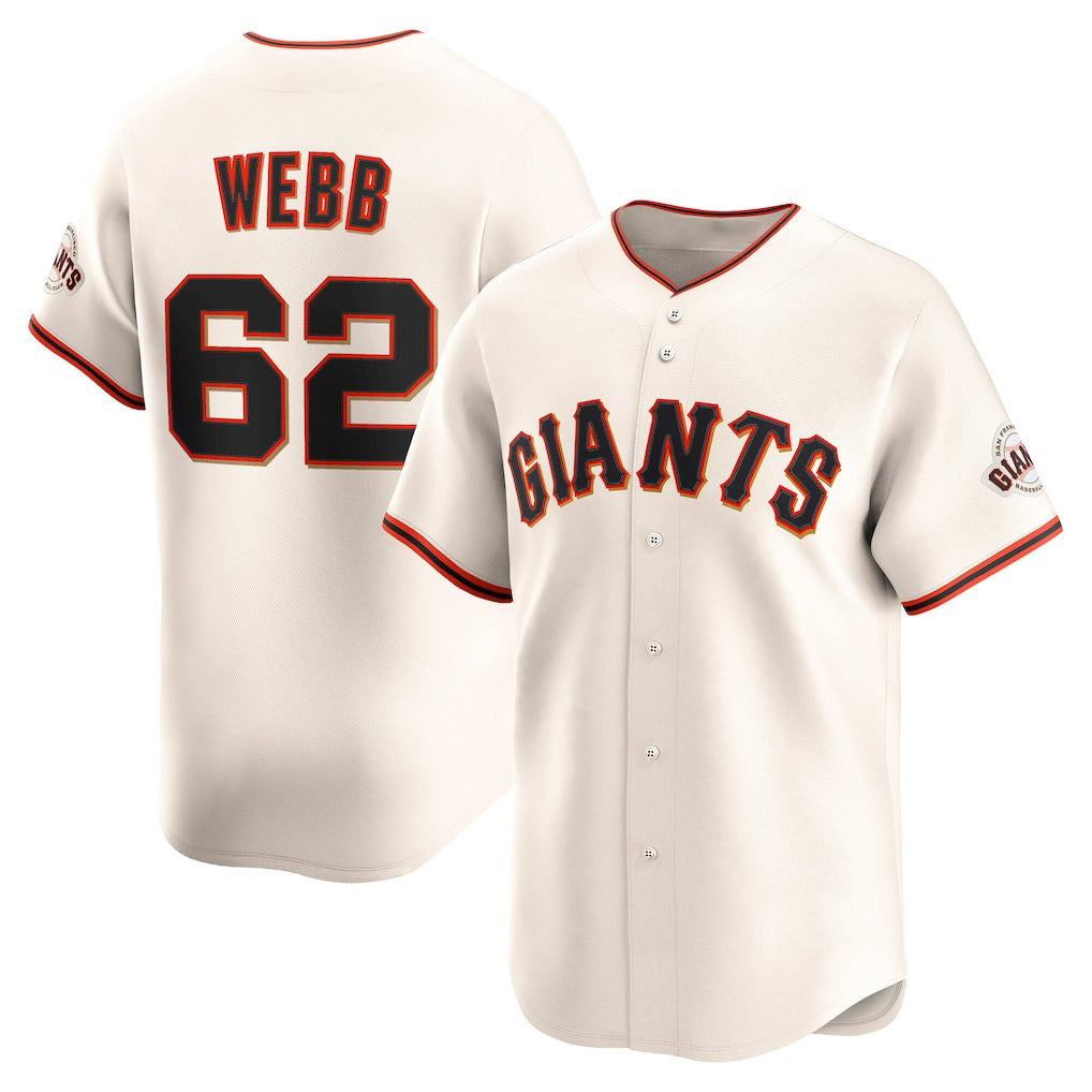 San Francisco Giants #62 Logan Webb Cream Home Limited Player Baseball Jersey
