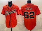 San Francisco Giants #62 Logan Webb Orange Cool Base Stitched Baseball Jersey