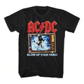 Men Top Anime Style T Shirts Camiseta Acdc Blow Up Your Video, Manga Corta, Adulto,Round Neck Short