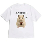 Korean-Style Fun Patterned Men's T-Shirt - Summer New Style - High Street Casual Loose Fit - Men's