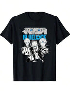 Blue Lock Seishiro Nagi Multiple Scenes Big Chest Portrait T-Shirt.Jpg Graphic Tee Tops Shirts Ropa