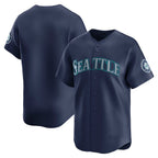 Seattle Mariners Navy Road Limited Baseball Jersey