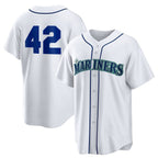 Seattle Mariners #42 Jackie Robinson White Home 2025 Day Replica Baseball Jersey