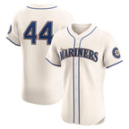Seattle Mariners #44 Julio Rodríguez Cream Alternate 2 Elite Player Baseball Jersey