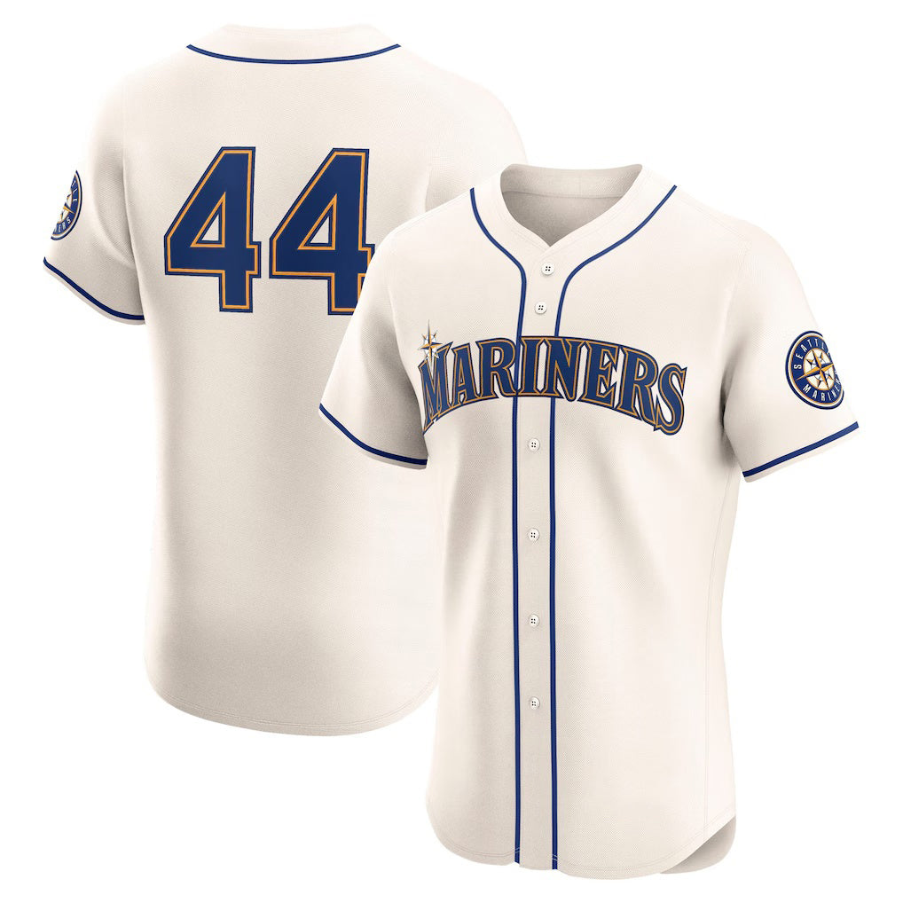 Seattle Mariners #44 Julio Rodríguez Cream Alternate 2 Elite Player Baseball Jersey
