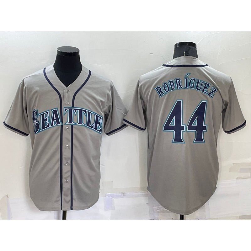 Seattle Mariners #44 Julio Rodriguez Grey Stitched Cool Baseball Jersey