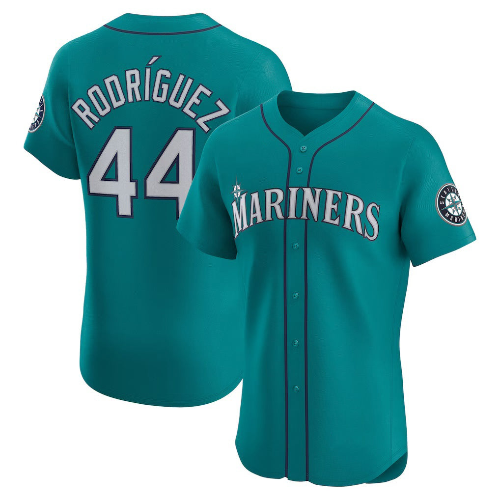 Seattle Mariners #44 Julio Rodríguez Teal Alternate Elite Baseball Jersey