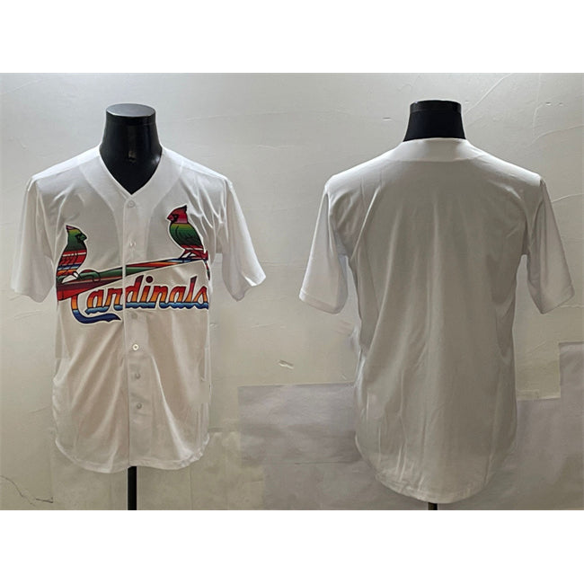St. Louis Cardinals Blank White Cool Base Stitched Baseball Jersey