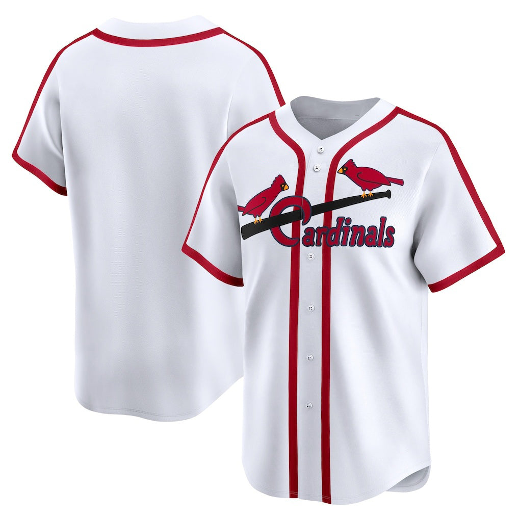 St. Louis Cardinals White Cooperstown Collection Limited Baseball Jersey