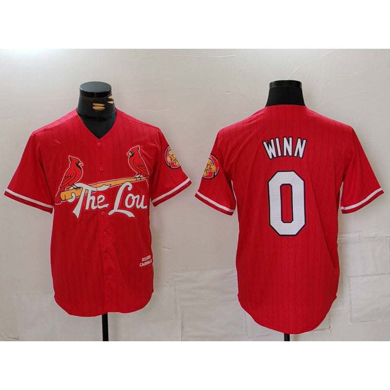 St. Louis Cardinals #0 Masyn Winn Red 2024 City Connect Limited Stitched Baseball Jersey